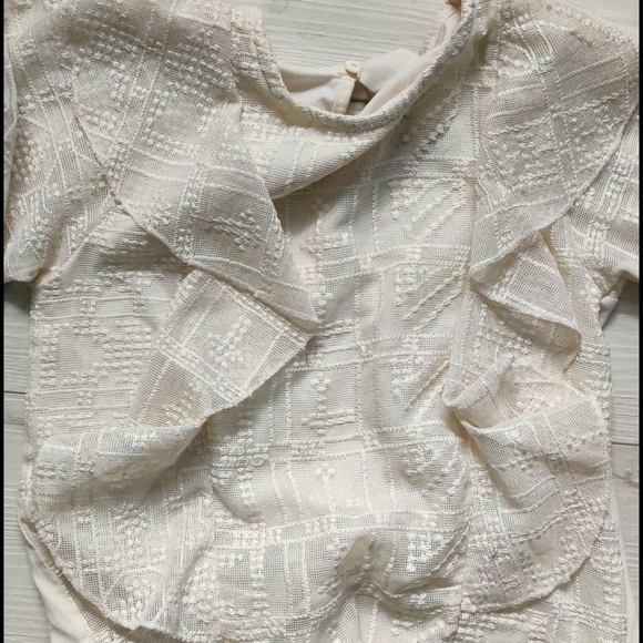 X) 💖* 2/$15 or 4/$25 or $10,Zara kids lace and ruffle top, sz 8 girls - Picture 4 of 6